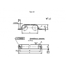 Скоба облегчённая стальная тип 4 Ст3 4 мм ОСТ 4Г 0.866.004-75